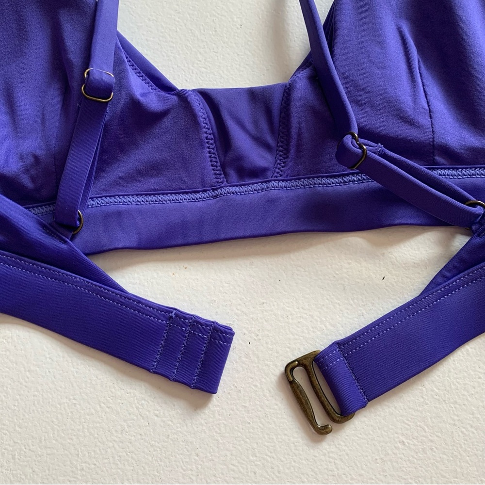 Andie Size Large Lapis Blue Tahiti Bikini Top Swimwear NWT - Picture 6 of 12